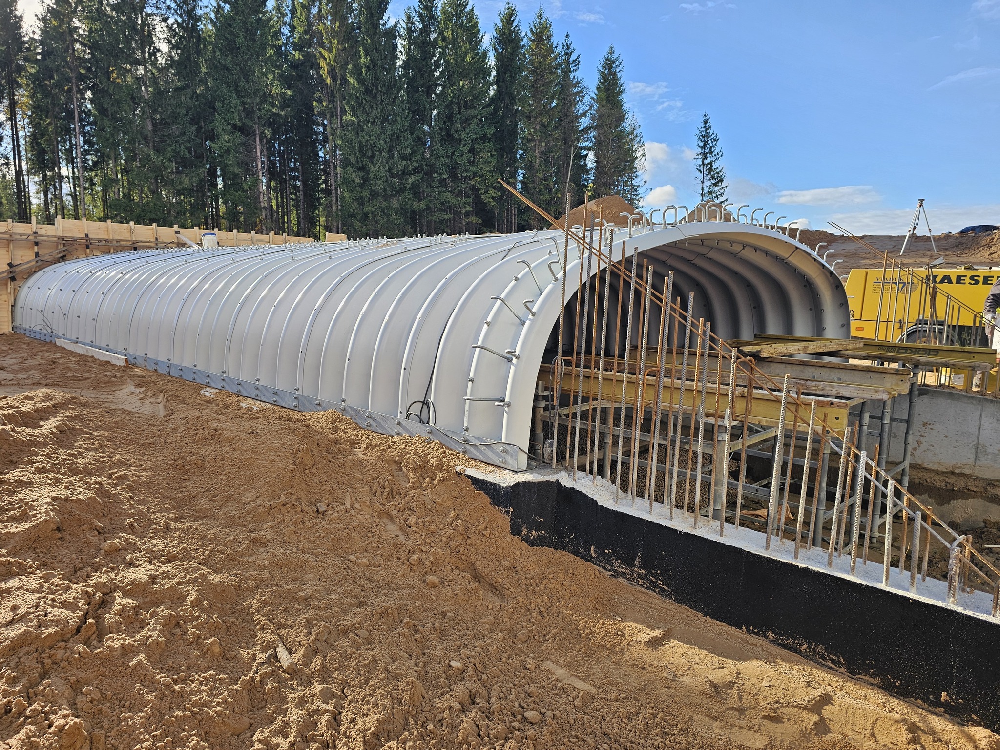 css corrugated steel structure bolted